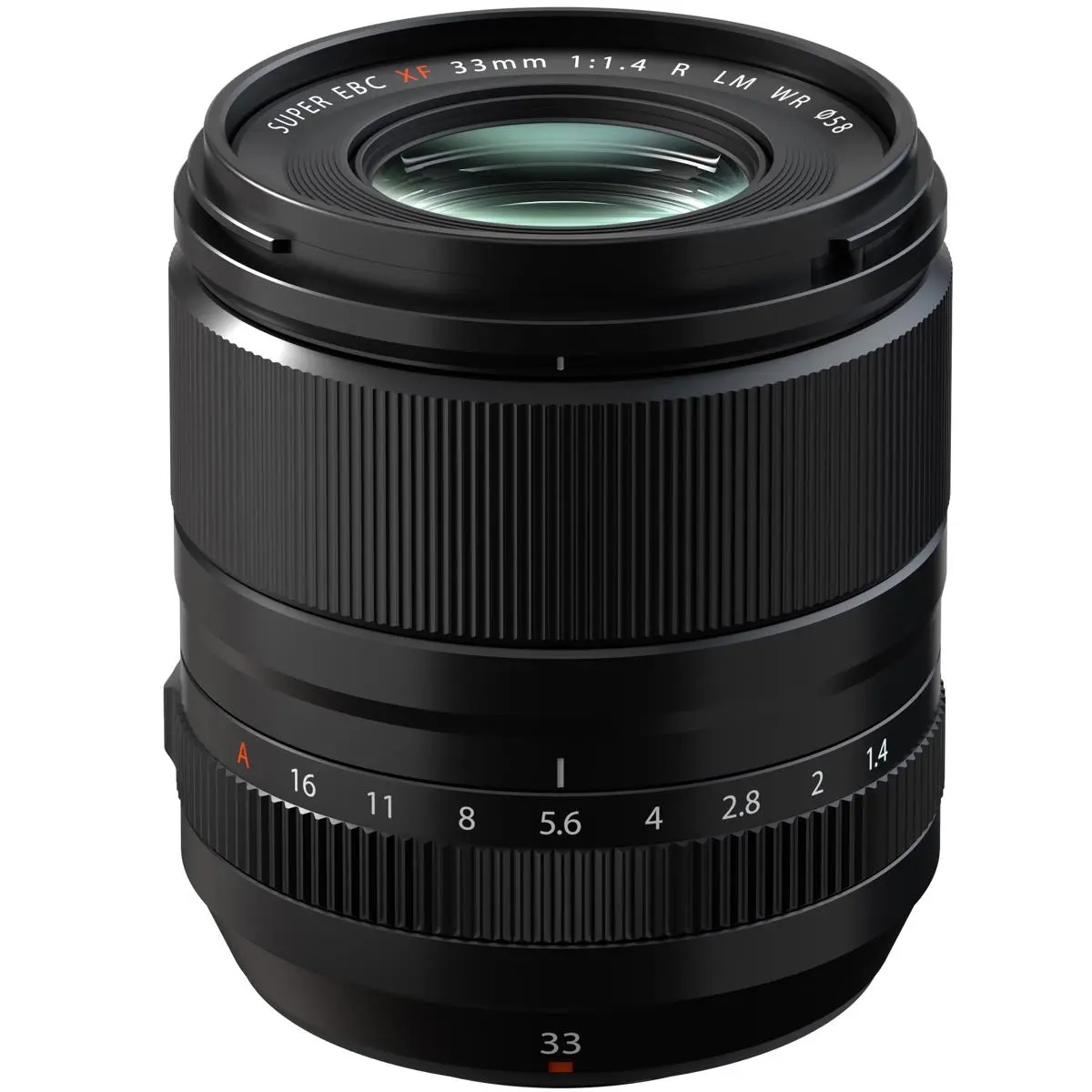 Fujifilm XF 33mm f/1.4 R LM WR Lens, Black