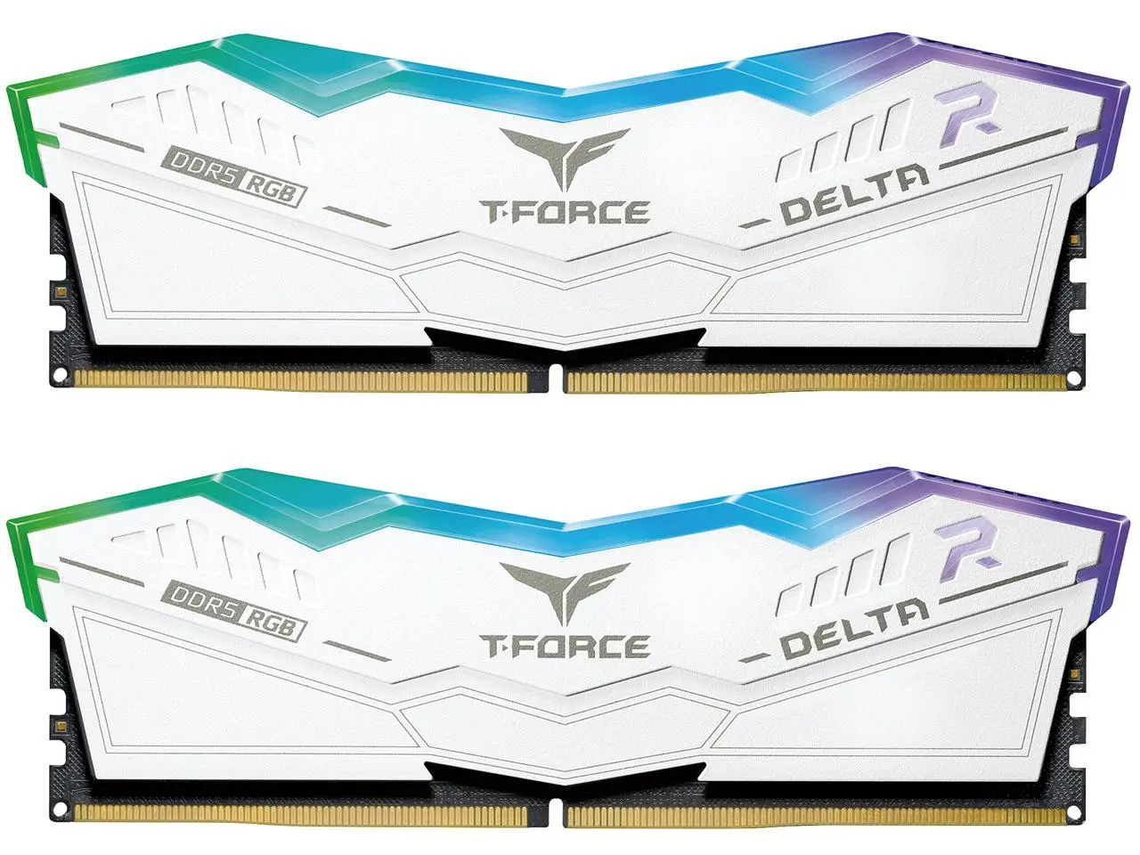 Team T-Force Delta RGB 32GB (2 x 16GB) 288-Pin PC RAM DDR5 6000 (PC5 48000) Desktop Memory Model FF4D532G6000HC38GDC01