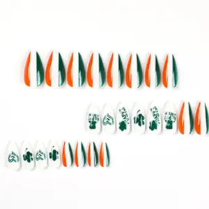 Nail Art Stickers, Three-Leaf Clover Nail Decals, Easy-To-Apply Manicure Accessories, Perfect for DIY Beauty & Makeup, Stick On Nails