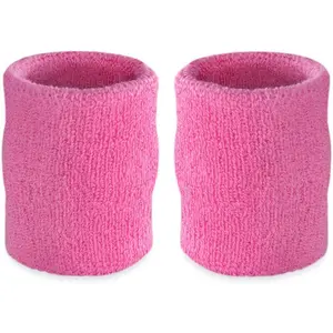 Suddora Arm Sweatbands, Absorbent and Breathable Thick Cotton Bands for Working Out, Gymnastics, Basketball, Tennis, and Football, Multiuse 4-Inch Wristbands for Costumes and Cosplay Suddora