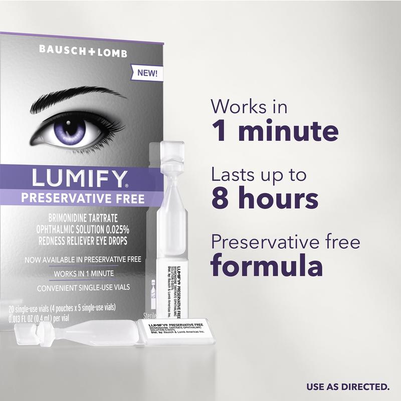 LUMIFY Redness Reliever Preservative Free Eye Drops
