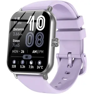 Jacoosa Smart Watch for Men Women, 1.83" HD Touch Screen Smartwatch with Bluetooth Call, 5 ATM Waterproof, 130+ Sport Modes Fitness Tracker Heart Rate Sleep Monitor Pedometer, Compatible with Android iPhone