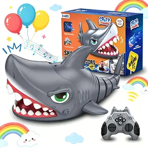 Remote Control Shark Toy,Children's Day Mega Sale, RC Shark Robot with Interactive Biting Action, Rechargeable Fun Toy Gift for Kids