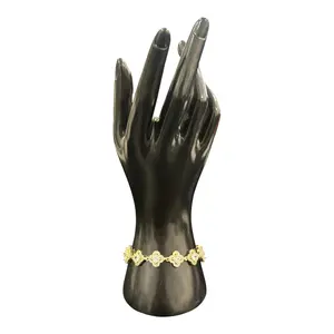 18K Gold-Plated Flower Clover Bracelet