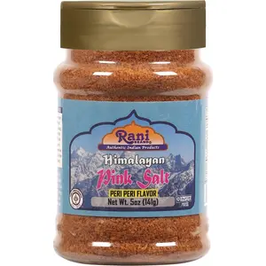 Rani Himalayan Pink Salt Peri Peri Flavor (84 Essential Trace Minerals) 5oz (141g) PET Jar ~ All Natural | Vegan | Gluten Friendly | NON-GMO | Indian Origin
