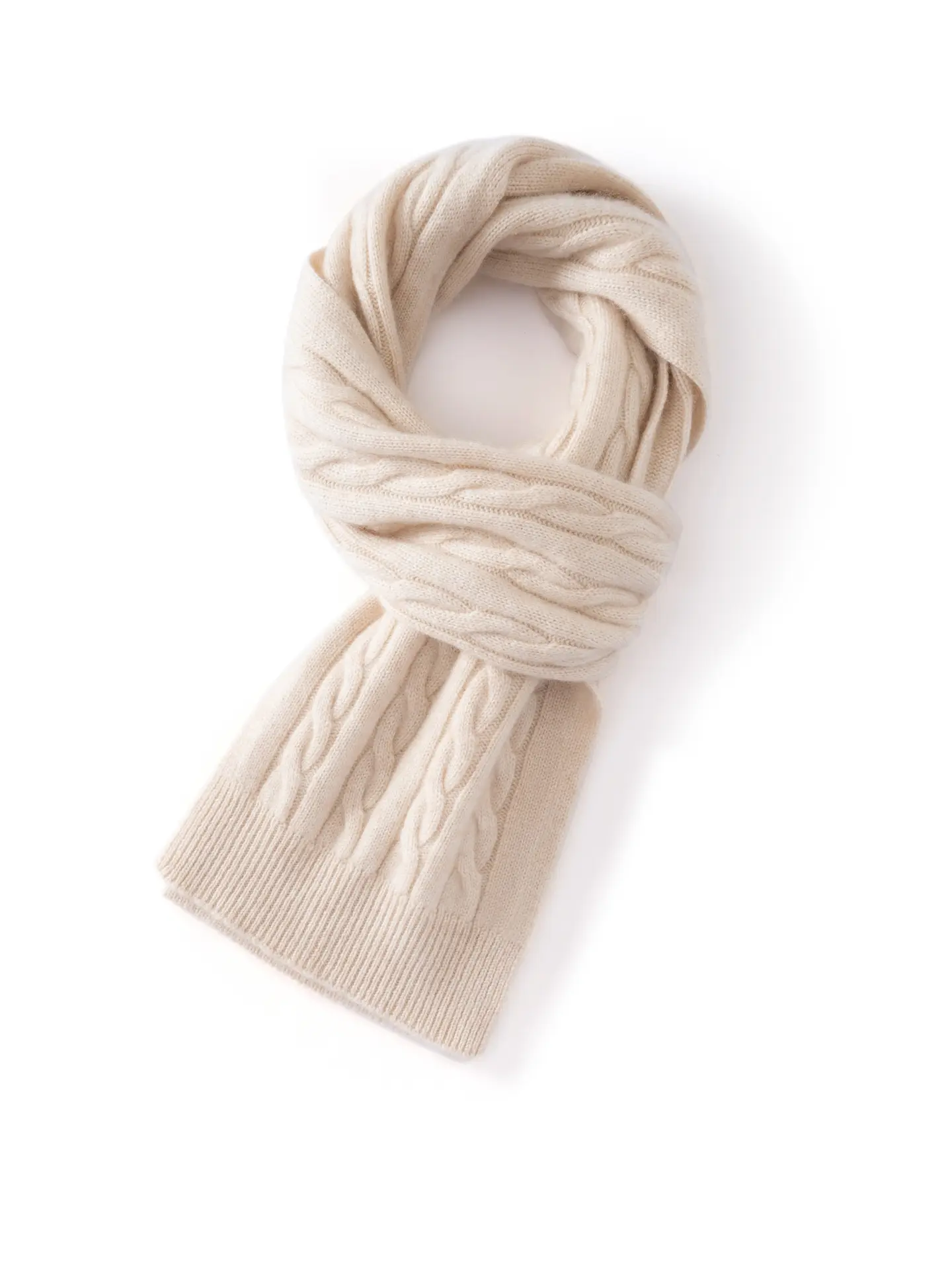 Women's Pure Wool Knitted Scarf, Fall & Winter New Thick Warm Shawl, Versatile Fashion Wrap, Long Twisted Design, Two-Use Style