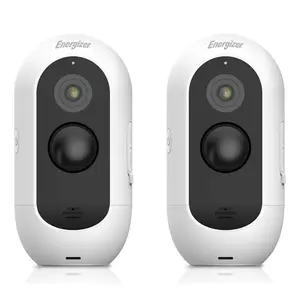Energizer 2K In/Outdoor Smart Security Battery Cameras 2-pack