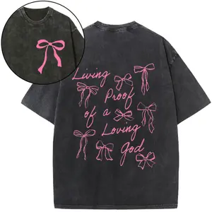 Living Proof Of A Loving God Chrsitian Washed T-Shirt