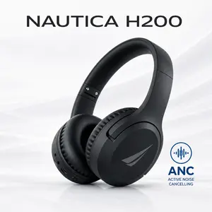 Nautica URBAN H200 Bluetooth Stereo Headphones ANC Over-Ear Design 40mm Drivers 20 Hours Battery Life Foldable Travel-Ready