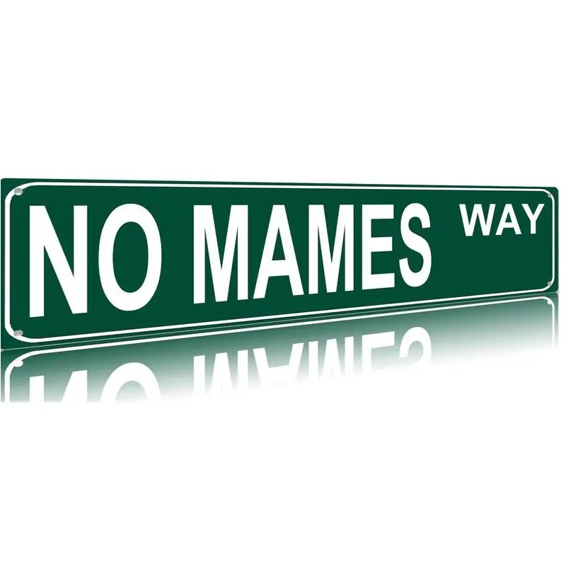 Funny Vintage Sign No Mames Way Aluminum Sign Street Sign Retro Metal Sign for Home Bar Coffee Garden Indoor Ourdoor living Room Decor Gift 4"*16"