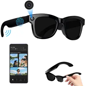 Ai Smart Glasses Upgrade Year, Multifunctional Smart Glasses, Independent Bluetooth-compatible Video Glasses with Audio, Real-Time Translation, Auto Color Lens, 32GB Storage, Wireless Smart Glasses