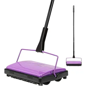 Carpet Sweeper Cleaner Suitable for Home Office Low Pile and Shaggy Carpet Pet Hair Dust Debris Paper Scraps Small Trash Cleaning Brush