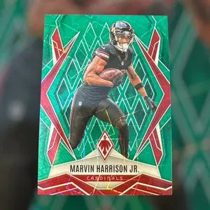 2025 Panini Phoenix - Marvin Harrison Jr #150 Green /25 Laser prism serial 19/49