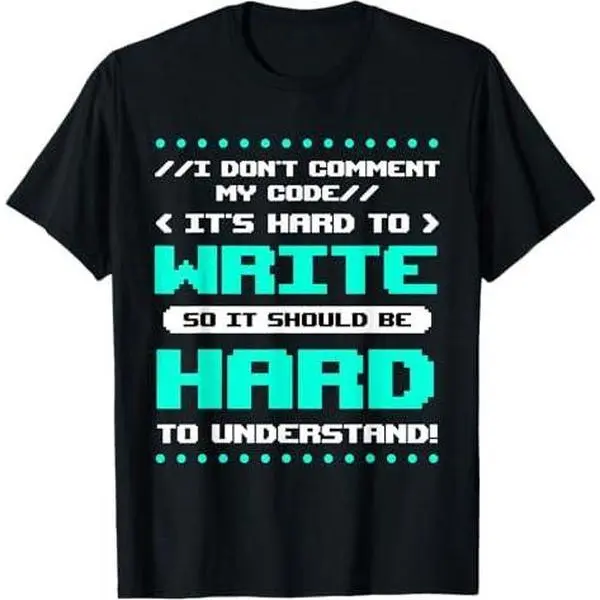 Funny Computer Programmer Programming Coder Comment Gift T-Shirt