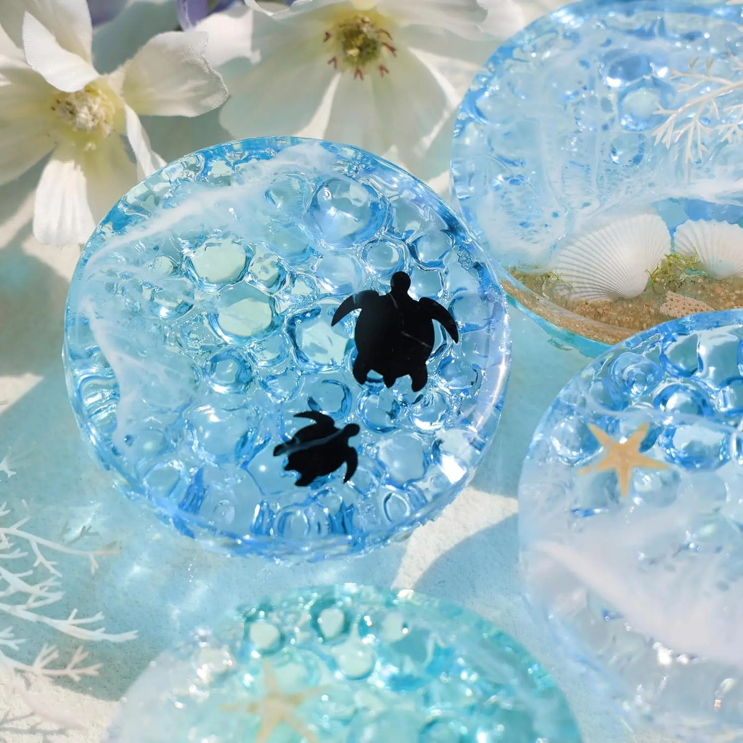 Deep Round Resin Coaster Molds | Reusable Silicone Epoxy Molds for DIY Home Decor & Gifts Disposable Tableware