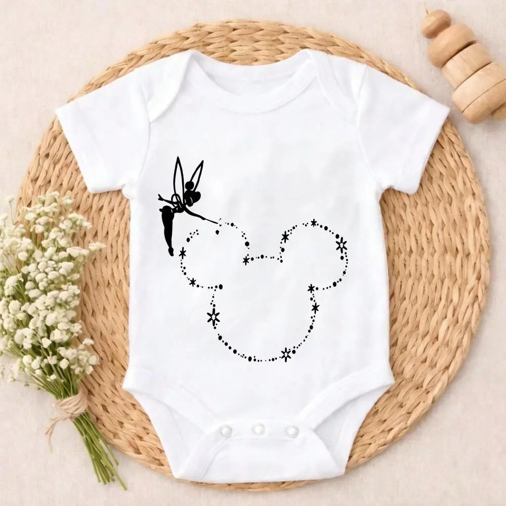 Newborn Baby Bodysuit Gift Set Tinkerbell  Mouse Stars Magic baby girls clothes baby stuff 100% Pure Cotton Lovely Design Soft Cotton Romper Outfit for Boys & Girls 0-24M