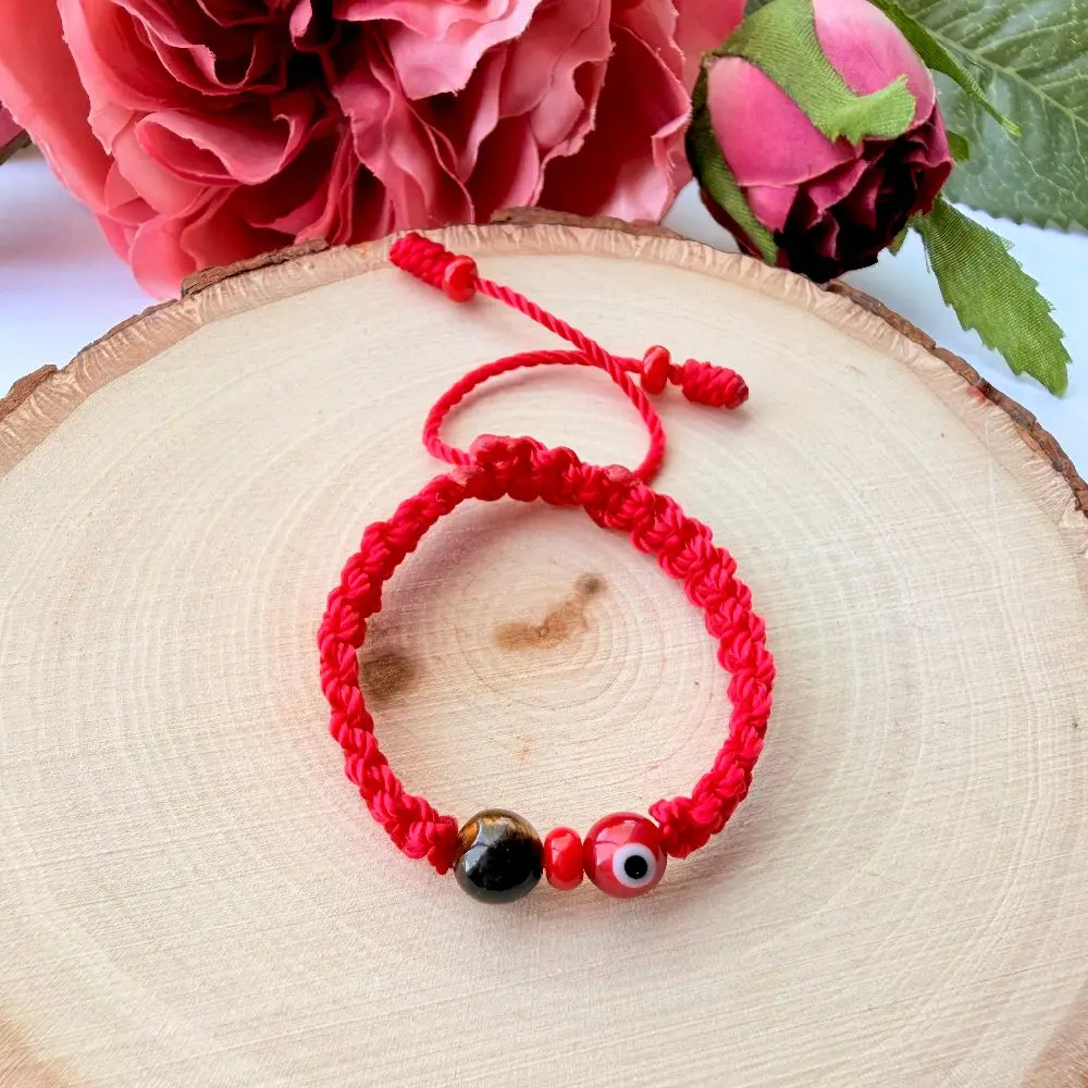 Red Baby Bracelet Ojo de Tigre