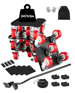 Heavy Duty Furniture Dolly and Mover Cart with 5 Wheels, Grade Caster Dolly, 3474 Lbs Load Capacity, Smooth Rolling Platform for Sofas, Cabinets, Tables, Beds, Desks, Appliances - Versatile Moving Equipment for Home Office