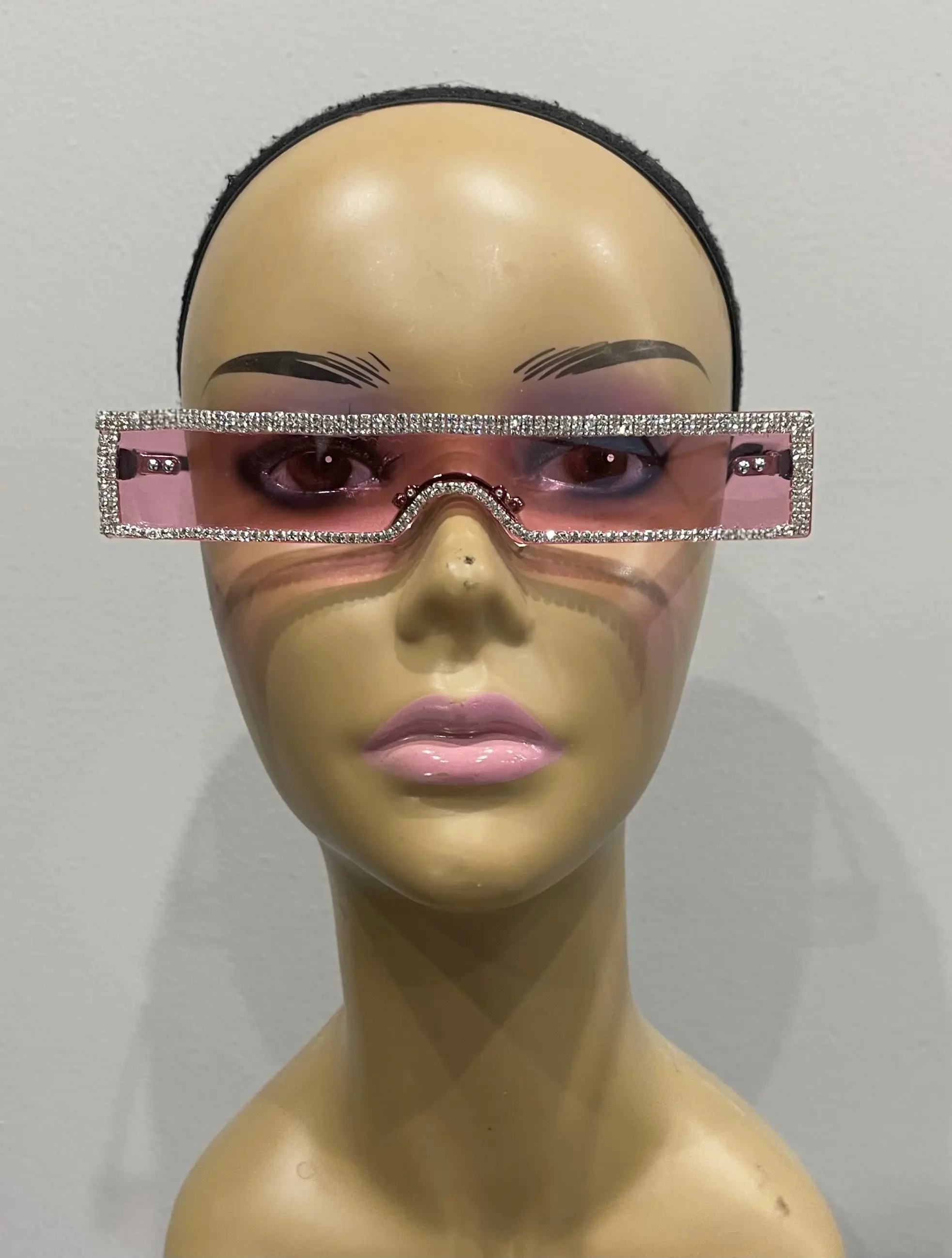 Squinted Rhinestone Sunglasses