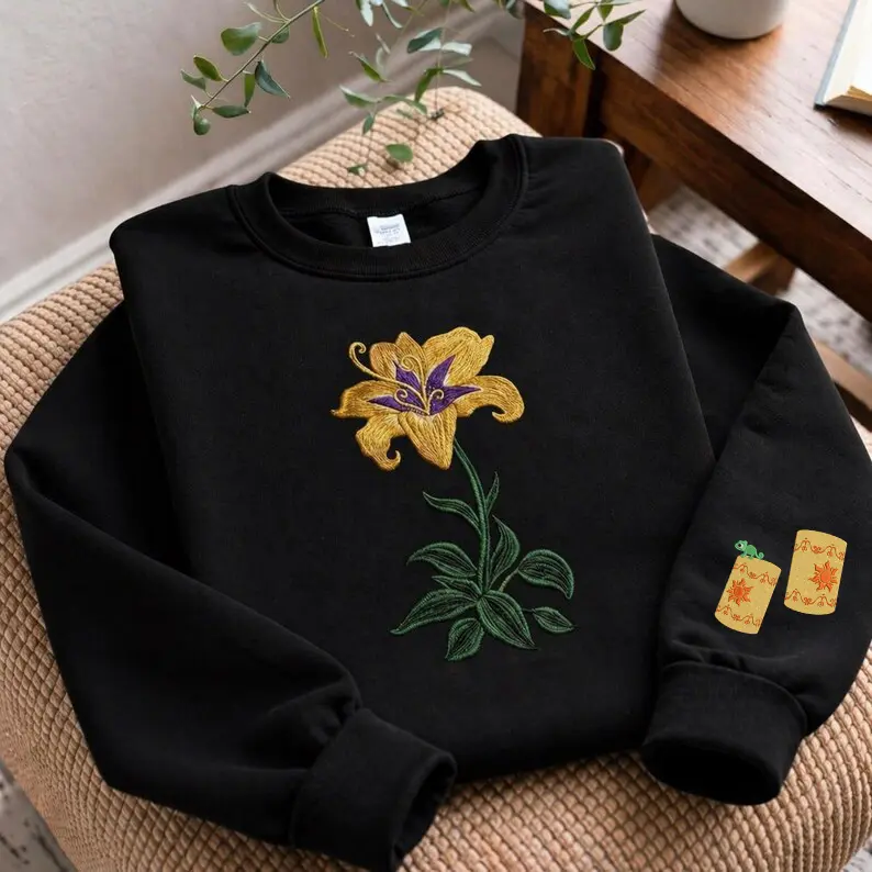 flower embroidered sweatshirt how to - TikTok Shop