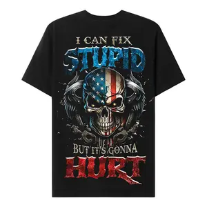 Chaosmoda Generation X I Can Fix Stupid Custom Year Skull Cotton T-shirt | Breathable & Soft Tee