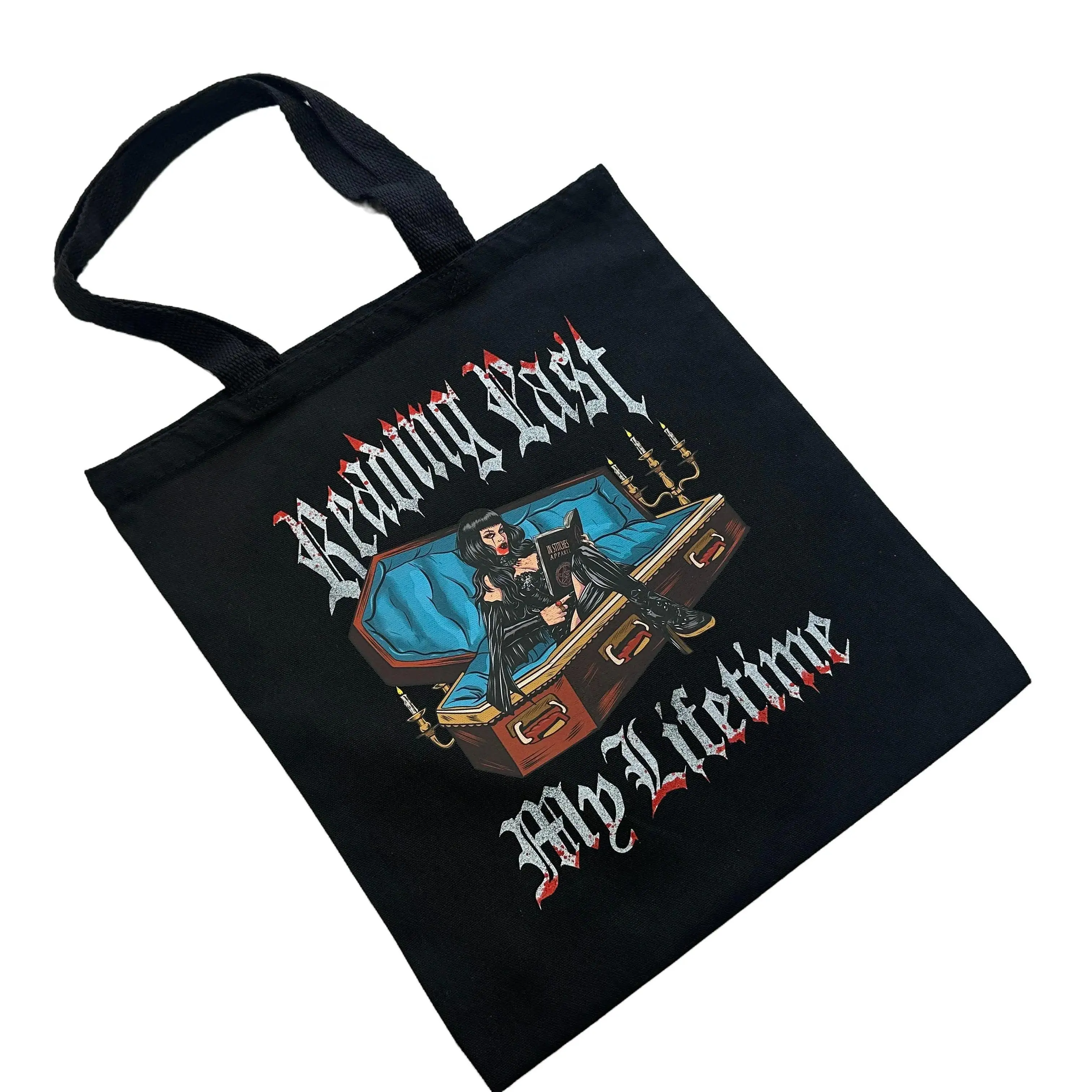 Reading Past My Lifetime Tote Bag - Durable Canvas with Double Handle, Easy to Maintain, Ideal for Book Lovers and Casual Occasions, Book Bag