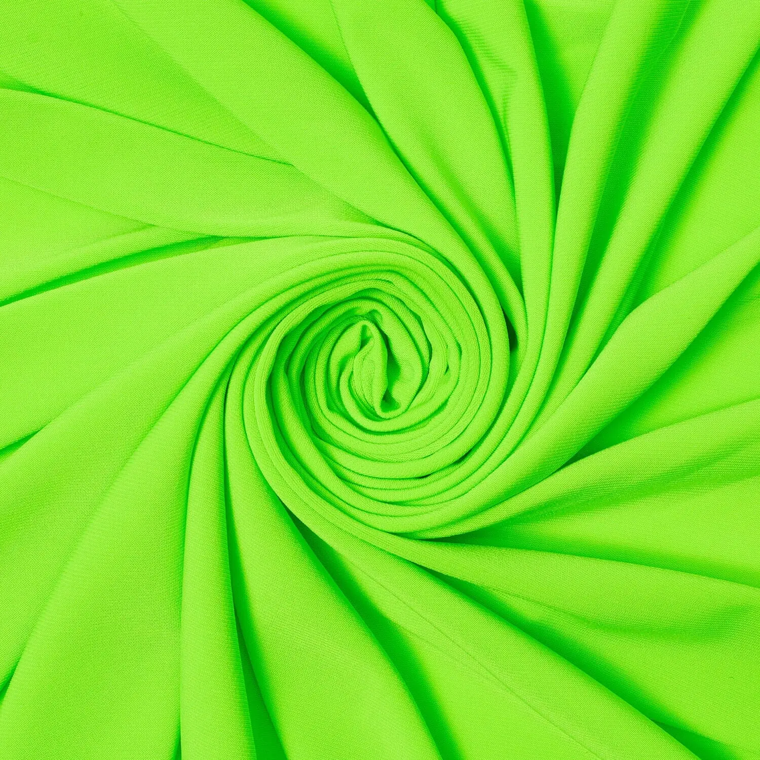 Neon Green Knit Jersey Fabric | 95% Poly 5% Spandex—by the Yard