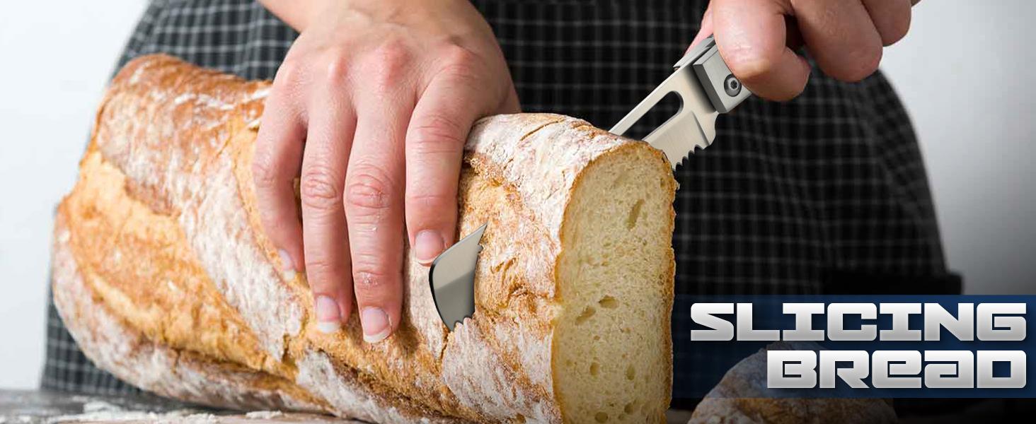 Huusk Folding Chef Knife Set - Including Nakiri, Santoku, Bread and Fruit Knives - EDC Kitchen Knife Set with 440C Stainless Steel Ultra Sharp Blade - Japanese Pocket Knives for Gift Giving