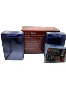 Ultra Pro Graded Card Submission Semi-Rigid Card Holders LOT of 100 Holders and 100 Soft Penny Sleeves