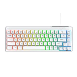 M68SE Mini Keyboard USB-C Wired Connection, 68% Design Compact Size, Portable Keyboards for Office & Gaming, Comfortable Typing Experience