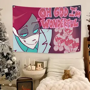 Anime Psychocuties Mimi Flags Flag - Ultra Soft Skin-Friendly Machine Washable Fade Resistant Banner | HD Print Lightweight Durable Outdoor Indoor Garden Flag