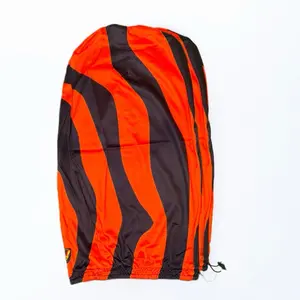 Tiger Stripe Loc Cap - Orange and Black Striped Design for Bold Style and Functionality