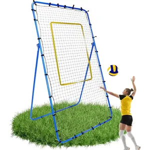Volleyball Rebounder Net 7x4 FT,Baseball Bounce Back Net with 5 Adjustable Rebound Angles,Volleyball Training Equipment with Strike Zone for Pitching and Fielding Training volleyball rebounder net