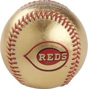 Cincinnati Reds Rawlings Gold Leather Baseball