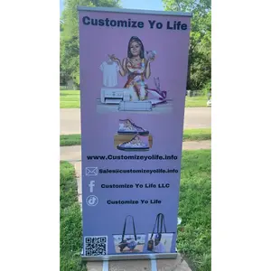 Custom Retractable Banner Stand INCLUDED with full-color print | Adjustable banners