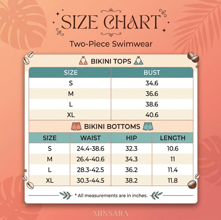 MIINSARA Tropical Resort Wear Two Piece Bikini Set Featuring Printed Top And Matching Swim Bottoms For Poolside