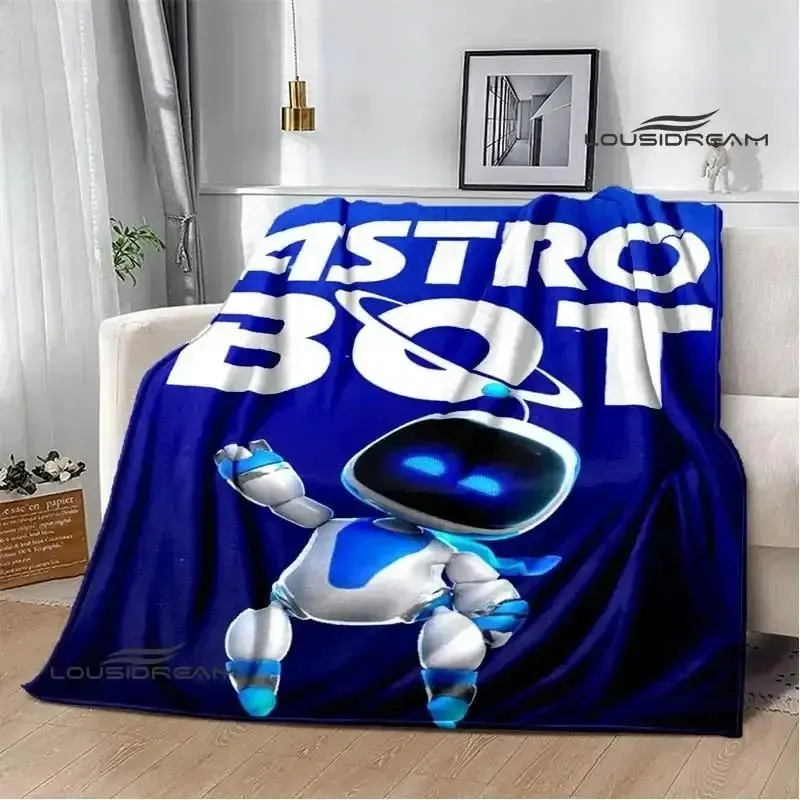 ASTRO BOT Cartoon Blanket – Soft Flannel Throw for Home, Bed, or Picnic, Perfect Birthday Gift