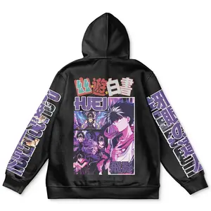 Hiei Yuyu Hakusho Streetwear Hoodie - Ape Hoodies Japanese Anime Style Zip Up Hooded Sweatshirts Men Women Fashion Y2k Oversized Pullovers