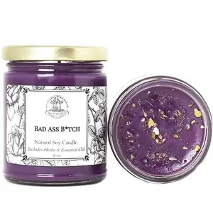 Bad Ass Bitch Soy Candle for Power, Strength, Confidence & Influence