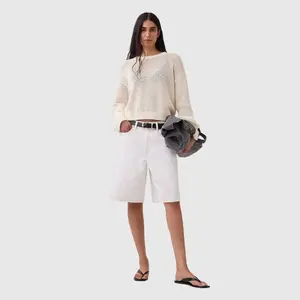 GAP 100% Cotton Crochet Relaxed Sweater