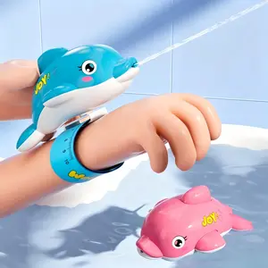 Turtle & Dolphin Wrist Water Gun, Cute Sea Animal Squirt Gun for Kids Toddlers, Summer Pool Beach Bath Outdoor Water Fight Toy