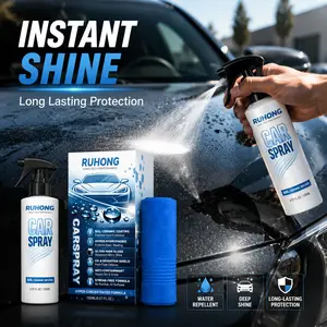 Ceramic Coating Spray 150ml SiO2 Hydrophobic Car Paint Protection Water Beading Ultra Gloss Shine UV Protection Anti Dirt Streak Free Finish Detailing Kit Microfiber Towel Included