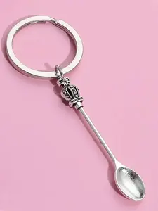 Crown Spoon Keychain, Cute Handbag Pendant, Simple Metal Key Ring, Cute Keychains for Handbags, Cars, Phones, Unique Gift for Moms & Friends, Keychain Jewelry