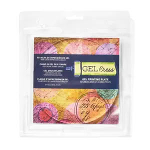 6-Inch Round Gel Printing Plate – Reusable Monoprint Plate for DIY Printmaking & Mixed Media