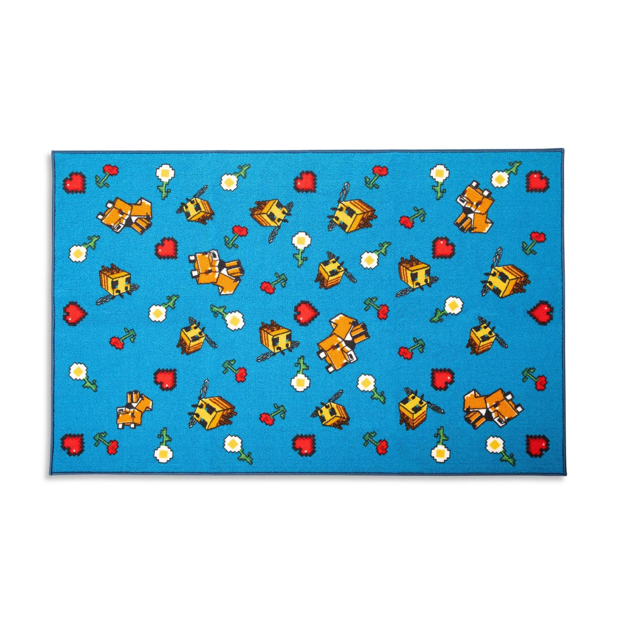 Minecraft Peaceful Printed Area Rug | 60 x 39 Inches
