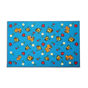 Minecraft Peaceful Printed Area Rug | 60 x 39 Inches