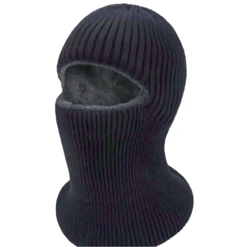 Men's Winter Ski Mask, Knitted Windproof Neck Full Face Cover, Wool Ski Balaclava Hat, Unisex Snowboard Headgear, Warm Scarf for Cold Weather