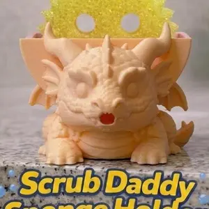 Dragon Scrub Daddy Holder - Unique Design for Holding Scrub Daddy Sponge - Perfect for Kitchen Organization