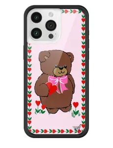 Wildflower Cases - Guizio Teddy Bear Collab, Limited Edition iPhone Case | Accessories Durable  Pink Hearts Collab Trendy Aesthetic Protective Custom