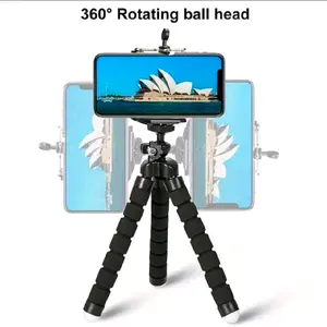 Adjustable Sturdy 8-Claw Fish Phone Holder Camera Holder Foldable Multiple Folds Without Damage Compatible With IPhone And Other Phones And Camera Models Tripod Stand Desktop Stand Universal Stand Adjustable Tripod Stand Travel Valentine's Day Gift